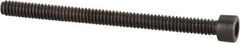 Value Collection - #1-64 UNC Hex Socket Drive, Socket Cap Screw - Alloy Steel, Black Oxide Finish, Partially Threaded, 1" Length Under Head - Eagle Tool & Supply