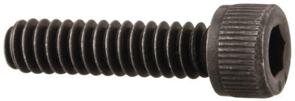 Value Collection - #6-32 UNC Hex Socket Drive, Socket Cap Screw - Alloy Steel, Black Oxide Finish, Fully Threaded, 9/16" Length Under Head - Eagle Tool & Supply