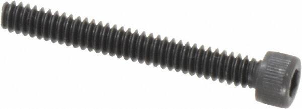 Value Collection - #6-32 UNC Hex Socket Drive, Socket Cap Screw - Alloy Steel, Black Oxide Finish, Fully Threaded, 1-1/8" Length Under Head - Eagle Tool & Supply
