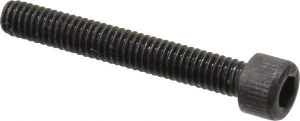 Value Collection - #6-40 UNF Hex Socket Drive, Socket Cap Screw - Alloy Steel, Black Oxide Finish, Fully Threaded, 1" Length Under Head - Eagle Tool & Supply