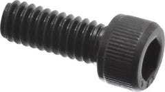 Value Collection - #8-32 UNC Hex Socket Drive, Socket Cap Screw - Alloy Steel, Black Oxide Finish, Fully Threaded, 7/16" Length Under Head - Eagle Tool & Supply