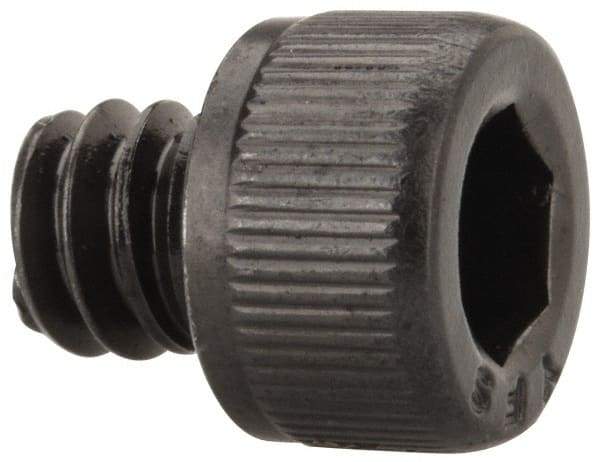 Value Collection - #10-24 UNC Hex Socket Drive, Socket Cap Screw - Alloy Steel, Black Oxide Finish, Fully Threaded, 3/16" Length Under Head - Eagle Tool & Supply