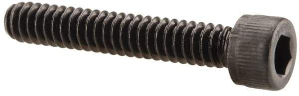 Value Collection - #10-24 UNC Hex Socket Drive, Socket Cap Screw - Alloy Steel, Black Oxide Finish, Fully Threaded, 1-1/8" Length Under Head - Eagle Tool & Supply