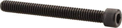 Value Collection - #12-24 UNC Hex Socket Drive, Socket Cap Screw - Alloy Steel, Black Oxide Finish, Partially Threaded, 2" Length Under Head - Eagle Tool & Supply