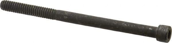 Value Collection - 1/4-20 UNC Hex Socket Drive, Socket Cap Screw - Alloy Steel, Black Oxide Finish, Partially Threaded, 3-3/4" Length Under Head - Eagle Tool & Supply