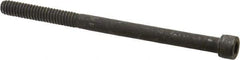 Value Collection - 1/4-20 UNC Hex Socket Drive, Socket Cap Screw - Alloy Steel, Black Oxide Finish, Partially Threaded, 3-3/4" Length Under Head - Eagle Tool & Supply