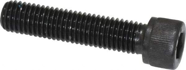 Value Collection - 1/4-28 UNF Hex Socket Drive, Socket Cap Screw - Alloy Steel, Black Oxide Finish, Fully Threaded, 1-1/8" Length Under Head - Eagle Tool & Supply