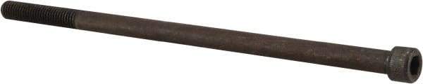 Value Collection - 1/4-28 UNF Hex Socket Drive, Socket Cap Screw - Alloy Steel, Black Oxide Finish, Partially Threaded, 5" Length Under Head - Eagle Tool & Supply