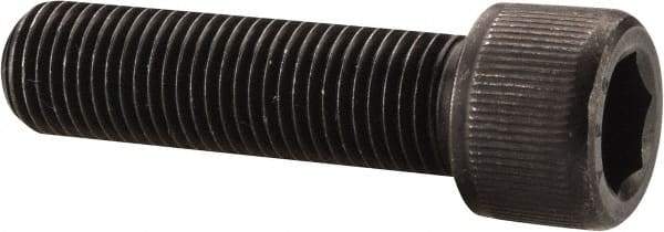 Value Collection - 3/8-24 UNF Hex Socket Drive, Socket Cap Screw - Alloy Steel, Black Oxide Finish, Fully Threaded, 1-3/8" Length Under Head - Eagle Tool & Supply