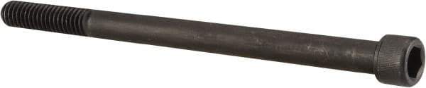 Value Collection - 7/16-14 UNC Hex Socket Drive, Socket Cap Screw - Alloy Steel, Black Oxide Finish, Partially Threaded, 6" Length Under Head - Eagle Tool & Supply