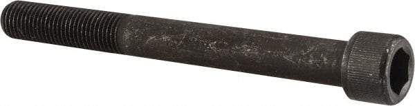 Value Collection - 7/16-20 UNF Hex Socket Drive, Socket Cap Screw - Alloy Steel, Black Oxide Finish, Partially Threaded, 4" Length Under Head - Eagle Tool & Supply