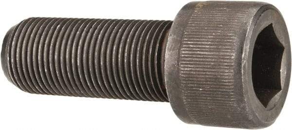 Value Collection - 7/8-14 UNF Hex Socket Drive, Socket Cap Screw - Alloy Steel, Black Oxide Finish, Fully Threaded, 2-1/4" Length Under Head - Eagle Tool & Supply