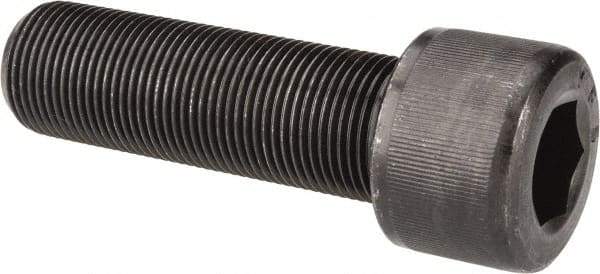 Value Collection - 1-14 UNF Hex Socket Drive, Socket Cap Screw - Alloy Steel, Black Oxide Finish, Fully Threaded, 3-1/4" Length Under Head - Eagle Tool & Supply