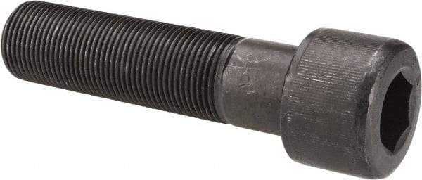 Value Collection - 1-14 UNF Hex Socket Drive, Socket Cap Screw - Alloy Steel, Black Oxide Finish, Partially Threaded, 4" Length Under Head - Eagle Tool & Supply