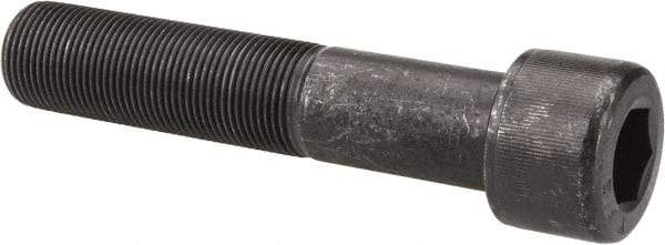Value Collection - 1-14 UNF Hex Socket Drive, Socket Cap Screw - Alloy Steel, Black Oxide Finish, Partially Threaded, 5" Length Under Head - Eagle Tool & Supply