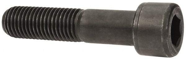 Value Collection - 1-1/8 - 7 UNC Hex Socket Drive, Socket Cap Screw - Alloy Steel, Black Oxide Finish, Partially Threaded, 5" Length Under Head - Eagle Tool & Supply
