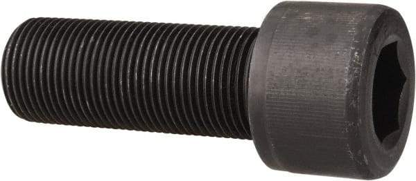 Value Collection - 1-1/8 - 12 UNF Hex Socket Drive, Socket Cap Screw - Alloy Steel, Black Oxide Finish, Fully Threaded, 3" Length Under Head - Eagle Tool & Supply