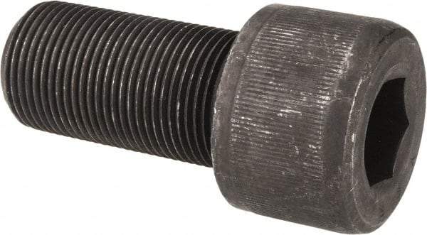Value Collection - 1-1/4 - 12 UNF Hex Socket Drive, Socket Cap Screw - Alloy Steel, Black Oxide Finish, Fully Threaded, 2-1/2" Length Under Head - Eagle Tool & Supply