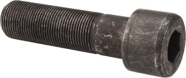 Value Collection - 1-1/4 - 12 UNF Hex Socket Drive, Socket Cap Screw - Alloy Steel, Black Oxide Finish, Partially Threaded, 4-1/2" Length Under Head - Eagle Tool & Supply