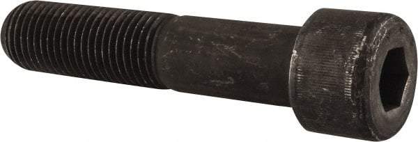 Value Collection - 1-1/2 - 6 UNC Hex Socket Drive, Socket Cap Screw - Alloy Steel, Black Oxide Finish, Partially Threaded, 7" Length Under Head - Eagle Tool & Supply
