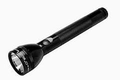 Mag-Lite - Krypton Bulb, 45 Lumens, Industrial/Tactical Flashlight - Black Aluminum Body, 3 C Batteries Not Included - Eagle Tool & Supply
