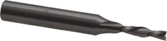 Onsrud - 1/8" Cutting Diam x 1/2" Length of Cut, 2 Flute, Downcut Spiral Router Bit - Uncoated, Right Hand Cut, Solid Carbide, 2" OAL x 1/4" Shank Diam, Double Edge, 30° Helix Angle - Eagle Tool & Supply