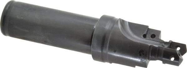 Allied Machine and Engineering - IS0 11926-1, SAE J1926-1/MS-16142 Standard, 9/16-18" Thread, 6 Tube Dash Number, 12° Porting Angle, 0.512" Pilot Diam, 3/4" Shank Diam, Indexable Spade Blade Insert Porting Tool - 2 Porting Inserts, 3.826" Overall Length - Eagle Tool & Supply