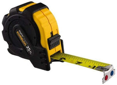 Komelon - 16' x 1" Yellow Blade Tape Measure - 1/16" Graduation, Inch Graduation Style, Yellow/Black Case - Eagle Tool & Supply