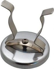 Mag-Mate - 41 Lb Max Pull Force, 2-1/2" Overall Height, 2.63" Diam, Ceramic Cup Magnet - Clamp Style, 1-7/8" Clamp Opening, Chrome Plated - Eagle Tool & Supply