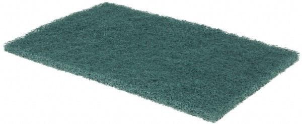 3M - 9" Long x 6" Wide x 0.4" Thick Scouring Pad - Medium-Duty, Green - Eagle Tool & Supply