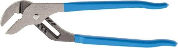 Channellock - 12" OAL, 2-1/4" Max Capacity, 7 Position Tongue & Groove Pliers - Standard Straight Jaws, Standard Head, Plastic Dipped Handles - Eagle Tool & Supply