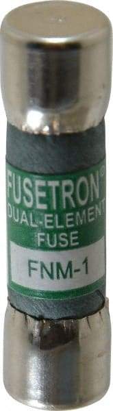 Cooper Bussmann - 250 VAC, 1 Amp, Time Delay General Purpose Fuse - Fuse Holder Mount, 1-1/2" OAL, 10 at 125 V kA Rating, 13/32" Diam - Eagle Tool & Supply