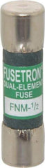 Cooper Bussmann - 250 VAC, 0.5 Amp, Time Delay Supplemental Fuse - Fuse Holder Mount, 1-1/2" OAL, 10 at 125 V kA Rating, 13/32" Diam - Eagle Tool & Supply