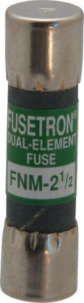 Cooper Bussmann - 250 VAC, 2.5 Amp, Time Delay General Purpose Fuse - Fuse Holder Mount, 1-1/2" OAL, 10 at 125 V kA Rating, 13/32" Diam - Eagle Tool & Supply