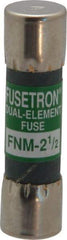 Cooper Bussmann - 250 VAC, 2.5 Amp, Time Delay General Purpose Fuse - Fuse Holder Mount, 1-1/2" OAL, 10 at 125 V kA Rating, 13/32" Diam - Eagle Tool & Supply