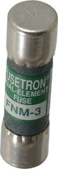 Cooper Bussmann - 250 VAC, 3 Amp, Time Delay General Purpose Fuse - Fuse Holder Mount, 1-1/2" OAL, 10 at 125 V kA Rating, 13/32" Diam - Eagle Tool & Supply