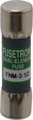 Cooper Bussmann - 250 VAC, 3.5 Amp, Time Delay General Purpose Fuse - Fuse Holder Mount, 1-1/2" OAL, 10 at 125 V kA Rating, 13/32" Diam - Eagle Tool & Supply