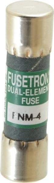 Cooper Bussmann - 250 VAC, 4 Amp, Time Delay General Purpose Fuse - Fuse Holder Mount, 1-1/2" OAL, 10 at 125 V kA Rating, 13/32" Diam - Eagle Tool & Supply