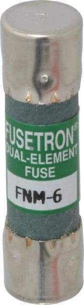 Cooper Bussmann - 250 VAC, 6 Amp, Time Delay General Purpose Fuse - Fuse Holder Mount, 1-1/2" OAL, 10 at 125 V kA Rating, 13/32" Diam - Eagle Tool & Supply