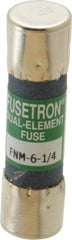 Cooper Bussmann - 250 VAC, 6.25 Amp, Time Delay General Purpose Fuse - Fuse Holder Mount, 1-1/2" OAL, 10 at 125 V kA Rating, 13/32" Diam - Eagle Tool & Supply