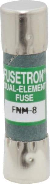 Cooper Bussmann - 250 VAC, 8 Amp, Time Delay General Purpose Fuse - Fuse Holder Mount, 1-1/2" OAL, 10 at 125 V kA Rating, 13/32" Diam - Eagle Tool & Supply