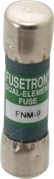 Cooper Bussmann - 250 VAC, 9 Amp, Time Delay General Purpose Fuse - Fuse Holder Mount, 1-1/2" OAL, 10 at 125 V kA Rating, 13/32" Diam - Eagle Tool & Supply