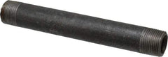 Made in USA - Schedule 80, 3/4" Diam x 7" Long Black Pipe Nipple - Threaded - Eagle Tool & Supply