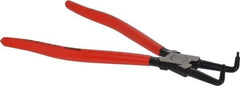 Knipex - Internal Retaining Ring Pliers - 12-1/2" OAL, Bent Nose - Eagle Tool & Supply
