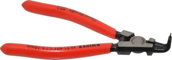 Knipex - External Retaining Ring Pliers - 5" OAL, Bent Nose - Eagle Tool & Supply