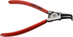 Knipex - External Retaining Ring Pliers - 6-3/4" OAL, Bent Nose - Eagle Tool & Supply