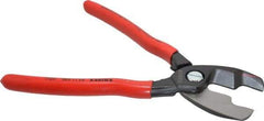 Knipex - 8-1/4" OAL, 10 AWG Capacity, Cable Cutter - Ergo Dual Component Handle - Eagle Tool & Supply