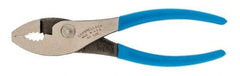 Channellock - 6" OAL, 31/32" Jaw Length, 1-9/32" Jaw Width, Slip Joint Pliers - Regular Nose Head, Standard Tool, Wire Cutting Shear - Eagle Tool & Supply