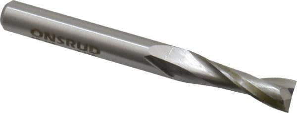 Onsrud - 5/16" Cutting Diam x 1" Length of Cut, 2 Flute, Upcut Spiral Router Bit - Uncoated, Right Hand Cut, High Speed Steel, 3" OAL x 5/16" Shank Diam, Double Edge, 19 to 32° Helix Angle - Eagle Tool & Supply