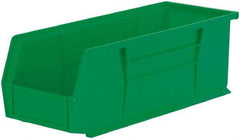 Akro-Mils - 50 Lb. Load Capacity, 14-3/4" Deep, Green Polymer Hopper Stacking Bin - 5" High x 5-1/2" Wide x 14-3/4" Long - Eagle Tool & Supply